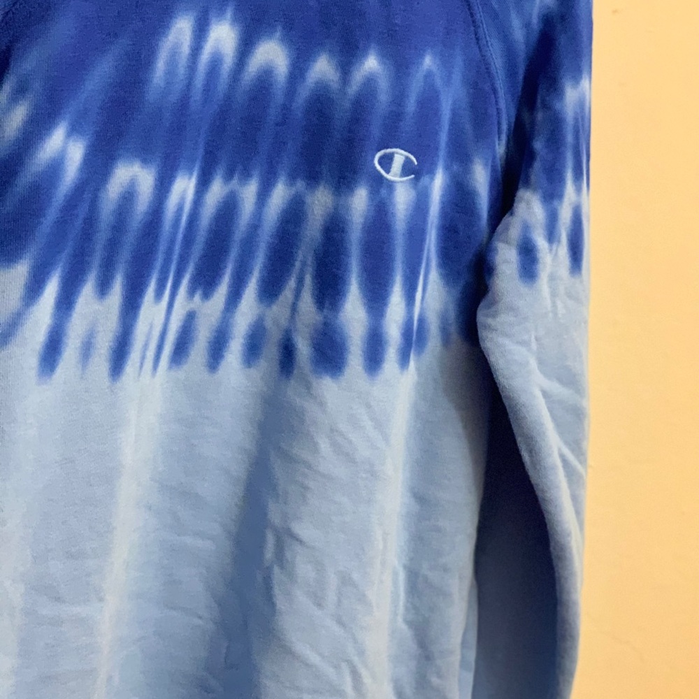 NEW tie dye champion sweater crewneck